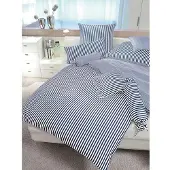 Janine modern classic Bettwäsche-Garnitur 155X220,80x80 marine