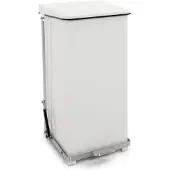 V-Part Industrieller Tritt-Mülleimer 90 Liter - Weiß