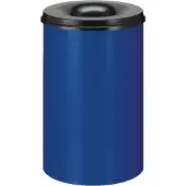 Brabantia Feuerlöschender Papierkorb 110 Liter - Blau, Schwarz