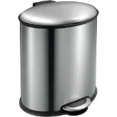 EKO - Ellipse Treteimer 20 Liter - Stainless steel Plastic - Matt Edelstahl