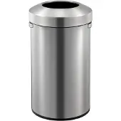 EKO - Urban Abfalleimer 90 Liter - Stainless steel - Matt Edelstahl