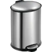 EKO - Ellipse Treteimer 12 Liter - Stainless steel Plastic - Matt Edelstahl