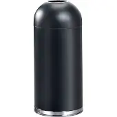 V-Part - Abfalleimer Open Top 55 Liter - Steel - Schwarz
