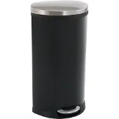 EKO - Shell Bin Treteimer 30 Liter - steel Plastic - Schwarz