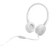 HP Stereo-Headset H2800, Kabelgebunden, Anrufe/Musik, 125 g, Kopfhörer, Silber, Weiß