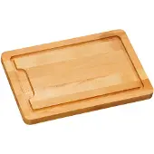 Kesper Tranchierbrett aus Buchenholz, 32x21x2 cm