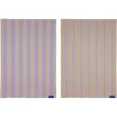 Mette Ditmer - STRIPES tea towel, 2-pack - Sand