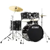 Tama Stagestar 20" 5pc Drum Kit mit Becken Black Sparkle