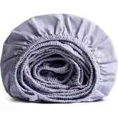 Yumeko Kinder Spannbettlaken Perkal Baumwolle 60x120 Blau - Eco, Bio & Fairtrade