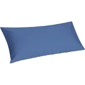 Yumeko Kissenbezug Perkal Baumwolle 40x80 Blau - Eco, Bio & Fairtrade
