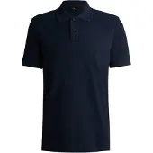 BOSS Elegantes Herren Kurzarm-Poloshirt in Blau mit Logo-Details