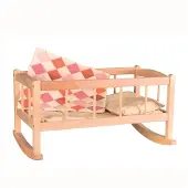 Egmont toys Holzwiege mit Decke 50x30x27 cm