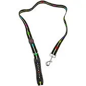 Media-Tech Farbige LED-beleuchtete PVC-Leine für mittelgrosse und grosse Hunde, blau
