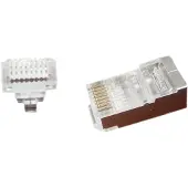Cablexpert LC-PTF-01/100, RJ-45, Braun, Silber, Transparent, F/UTP (FTP), Gold, CE, ISO 9002, RoHS