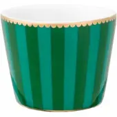 Pip studio Eierbecher Love Birds Stripes Emerald-Green (Set von 6)
