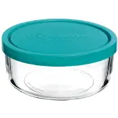 Bormioli Rocco 3.88450.MA1 Runder Lebensmittelbehälter 1,25 L Blau, Transparent 1 Stück(e)