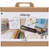 Creotime Maxi Kreativ-Box Malen und Zeichnen Set für Kinder
