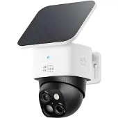 Eufy SoloCam S340, IP-Sicherheitskamera, Innen & Außen, Kabellos, Decke/Wand, Weiß, Glühbirne