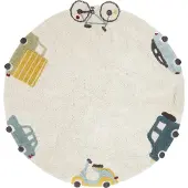 Lorena Canals Teppich Wheels Ø140 cm