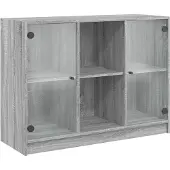 vidaXL Sideboard Grau Sonoma 102x37x75,5 cm Holzwerkstoff