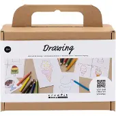 Creativ Company Mini-Hobby-Set Zeichnen, Süßigkeiten, 1 Box