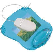 Q-CONNECT Mauspad mit Gelauflage blau