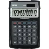 Desq Taschenrechner Heavy Duty Large 33000, 12-stelliges LC-Display, Solar- & Batteriebetrieb