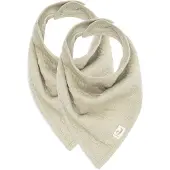 Jollein Latz Jollein Bandana Soft Waves Olive Green (2er-Pack)