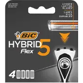BIC Hybrid Flex 5 Razor Refills 4 stk.