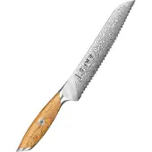 HEZHEN - Damast-Brotmesser - X01 Flaggschiff-Serie