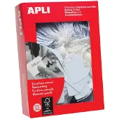 APLI Warenanh„nger - Groápackung, 50 x 70 mm, weiá