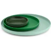 Vitra Trays Tablett set of 3 Green - , Grün, für Küche, Kunststoff