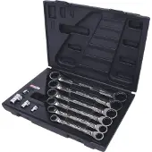 Ks Tools GEARplus Doppel-Ratschenringschlüssel-Satz, 10 Teile, 8 - 19 mm