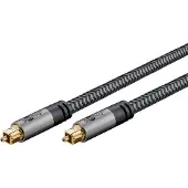 Goobay TOSLINK-Kabel, 1 m, Sharkskin Grey