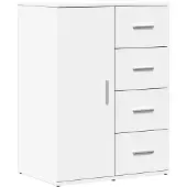 vidaXL Sideboard Weiß 59x39x80 cm Holzwerkstoff