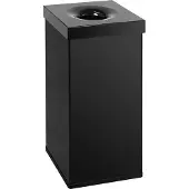 DutchDesign Papierkorb Carro Flame 110 L Schwarz feuerlöschend, selbstlöschend