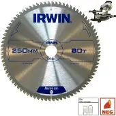 Irwin IRW1907777 216 x 30 mm 60Teeth Professional Kreissägeblatt Aluminium