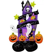 Amscan AirLoonz Halloween Spukhaus Folienballon P71 verpa