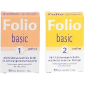 Folio basic jodfrei 1 + 2 2x90 St Filmtabletten