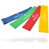 Matchu Sports - Latex Widerstandsbänder 4er Set Fitnessbänder 4 St
