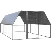vidaXL Outdoor-Hühnerkäfig 3x6x2 m Verzinkter Stahl