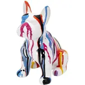 Home Deco Factory bulldogge ceramic coulures 30cm