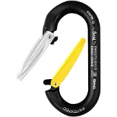 BEAL Twin O Snap Hook Schwarz