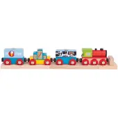 Bigjigs Rail Güterzug + 3 Gleise