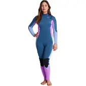 Billabong Synergy 4/3 Mm Neoprenanzug Mit Langem Arm Und Reißverschluss Am Brustkorb Für Damen