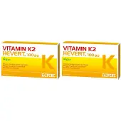 HEVERT Vitamin K2 100 µg Doppelpack 2x60 St Kapseln