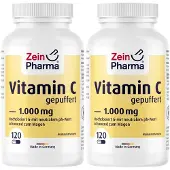ZeinPharma Vitamin C gepuffert 1000 mg Doppelpack 2x120 St Kapseln