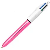 BIC Stift Shine Silver Weiss Rosa (12 Stücke)