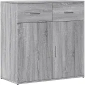 vidaXL Sideboard Grau Sonoma 79x38x80 cm Holzwerkstoff