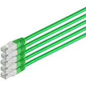 S-Conn S/CONN RJ45-RJ45, m-m, 1m, 1 m, Cat6, S/FTP (S-STP), RJ-45, RJ-45, Grün
